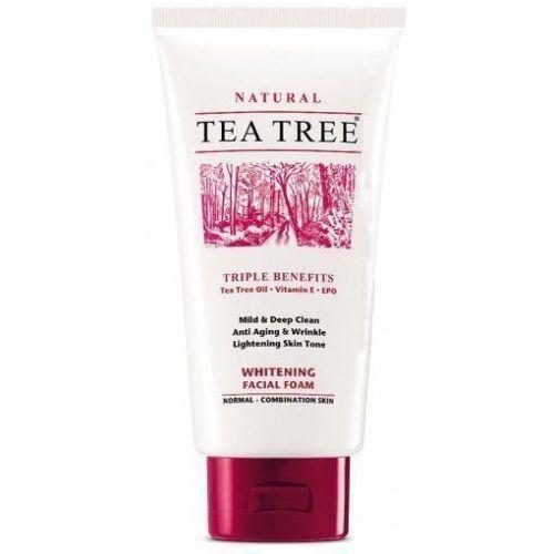 Tea Tree Natural Whitening Facial Foam Cleanser Face Wash 140ml - Asian Beauty Supply
