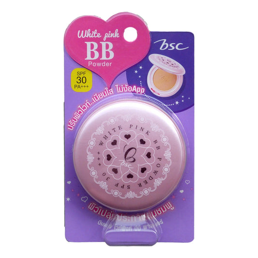 BSC Cosmetology White Pink BB Powder Foundation SPF 30 - Asian Beauty Supply