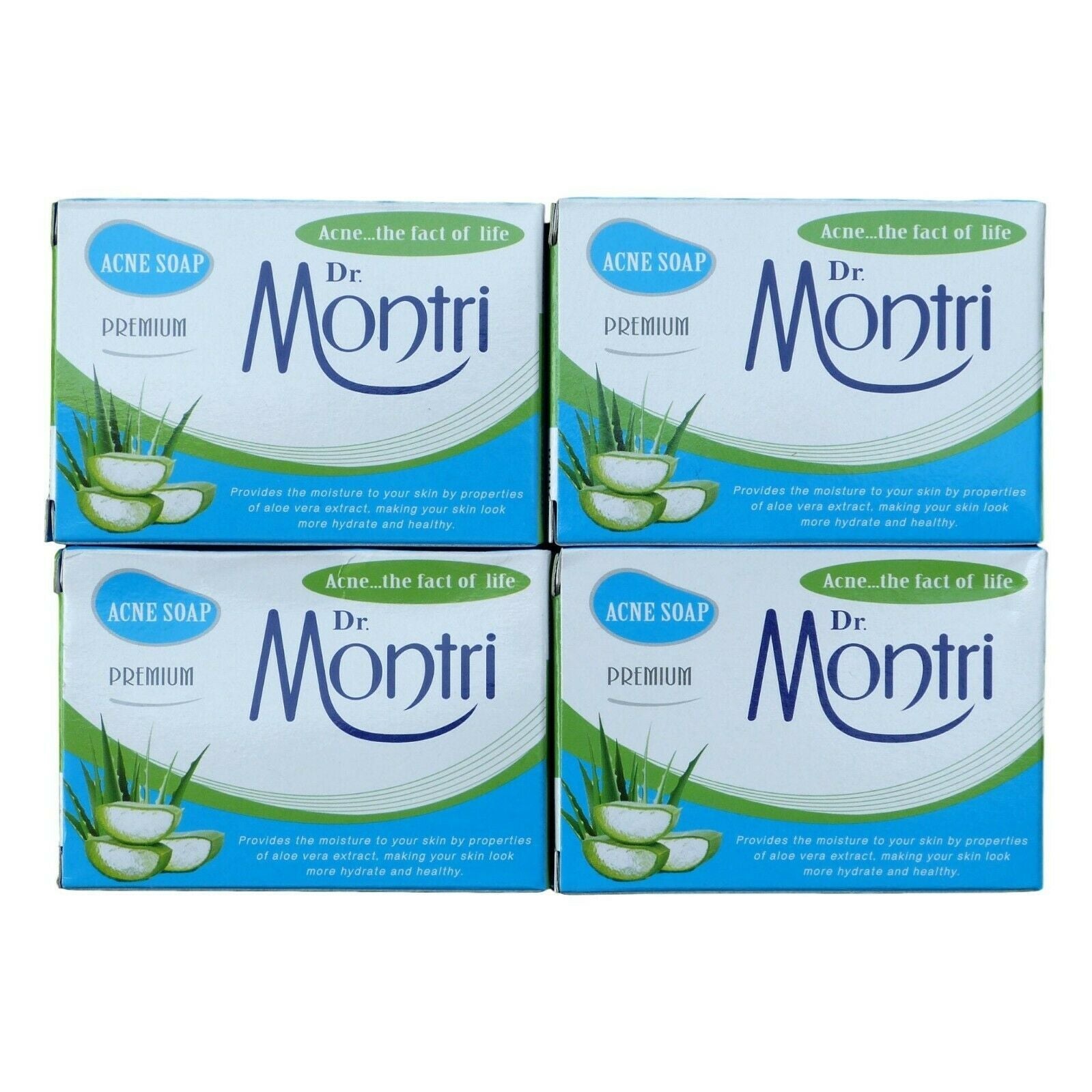 Dr. Montri Premium Acne Oil Control Facial Soap Bars 70 grams Pack of 4 - Asian Beauty Supply