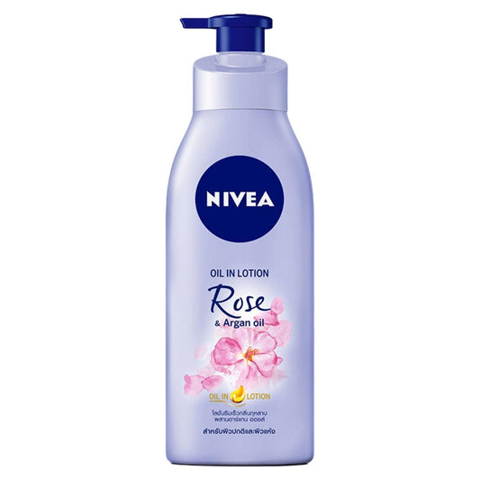 Nivea Oil in Lotion Rose and Argan Oil Body Lotion 400ml - Asian Beauty Supply