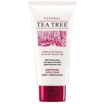 Tea Tree Natural Whitening Facial Foam Cleanser Face Wash 140ml - Asian Beauty Supply