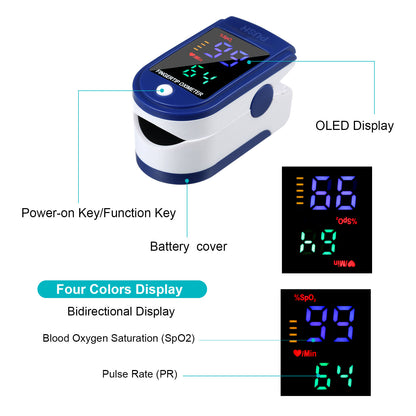 Finger Fingertip Blood Oximeter with Pulse - Asian Beauty Supply