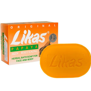 Likas Papaya Skin Whitening Herbal Soap Pack of 4 - Asian Beauty Supply