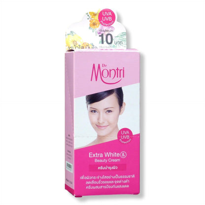 Dr. Montri Extra White and Beauty Cream 10g Sachets Pack of 12 - Asian Beauty Supply