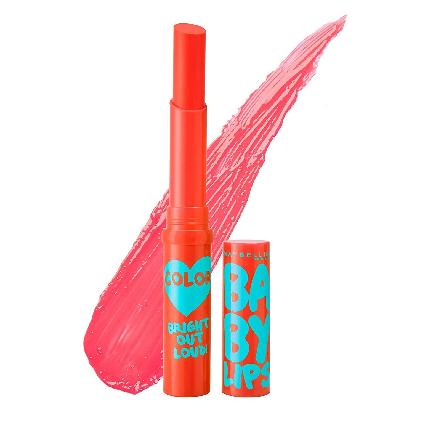 Maybelline Baby Lips Bright Out Loud Color Tinted Lip Balm SPF 13 Vivid Peach - Asian Beauty Supply