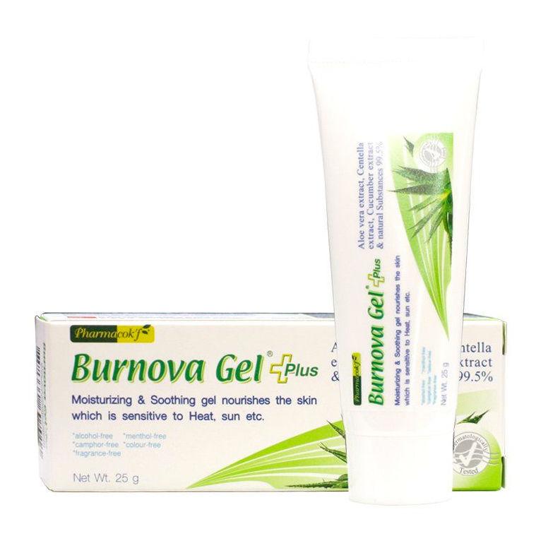Burnova Gel Plus Aloe Vera Centella and Cucumber Extract 70 g - Asian Beauty Supply