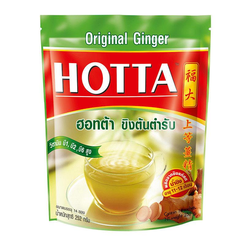 Hotta Original Ginger Instant Drink Mix 252 grams 14 Sachets - Asian Beauty Supply