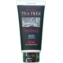 Load image into Gallery viewer, Tea Tree Natural Oil Control Facial Foam For Men Cleanser 140ml - Asian Beauty Supply