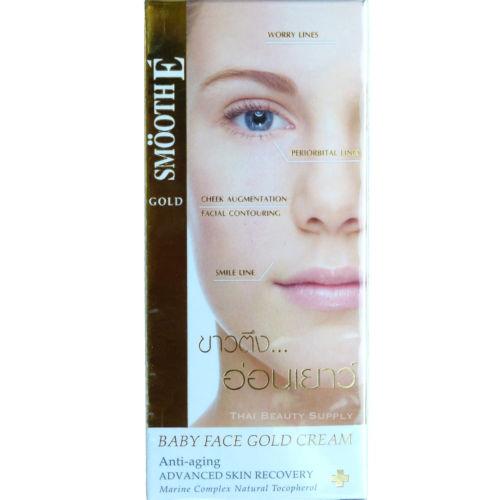 Smooth E Gold Babyface Anti Aging Wrinkle Vitamin E Aloe Vera Cream 65g - Asian Beauty Supply