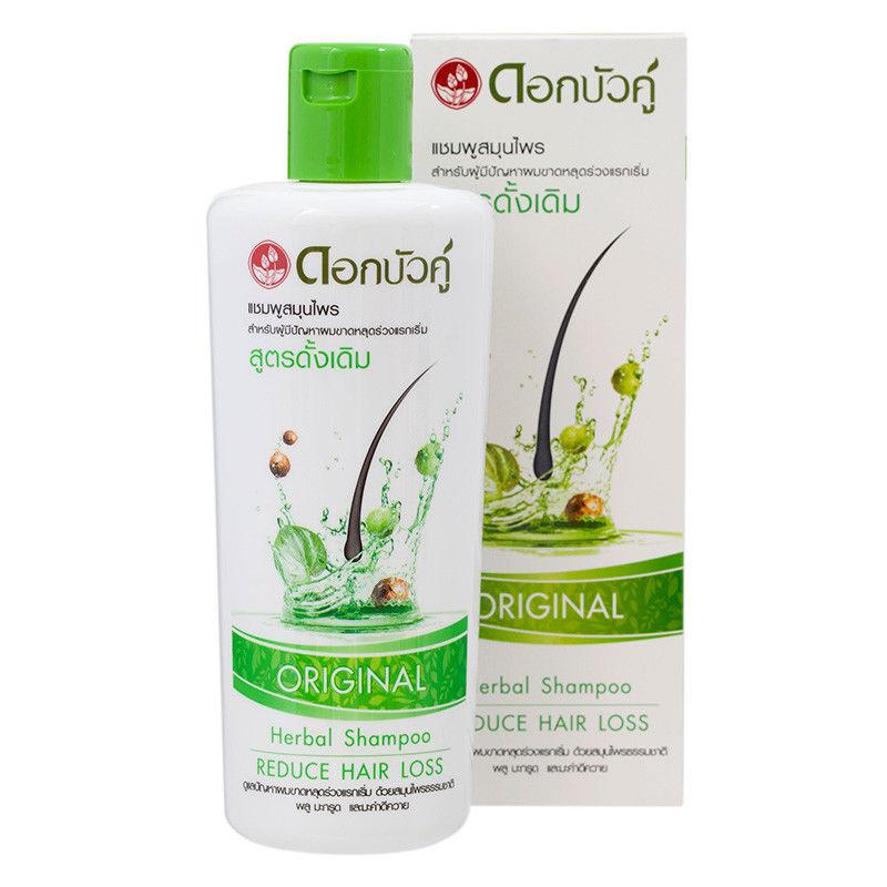 Dok Bua Ku Twin Lotus Original Herbal Shampoo to Reduce Hair Loss 300ml - Asian Beauty Supply