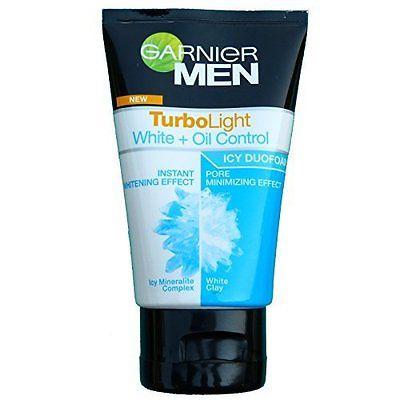 Garnier Men Turbolight White Oil Control Icy Duofoam Skin Whitening Foam 100ml - Asian Beauty Supply