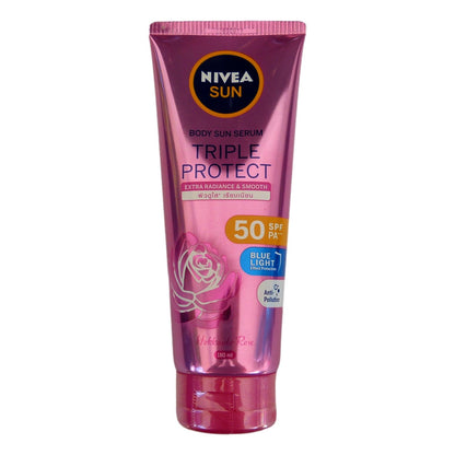 Nivea Sun Hokkaido Rose Triple Protect Body Serum 180ml Pack of 2 - Asian Beauty Supply