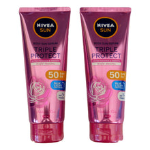 Load image into Gallery viewer, Nivea Sun Hokkaido Rose Triple Protect Body Serum 180ml Pack of 2 - Asian Beauty Supply