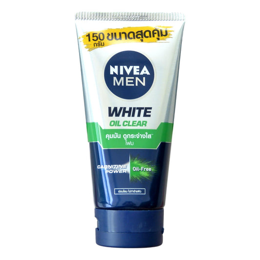Nivea Men White Oil Clear Foam 150 grams - Asian Beauty Supply