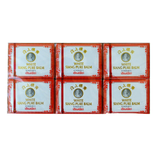 Siang Pure White Balm 40 grams Pack of 6 - Asian Beauty Supply