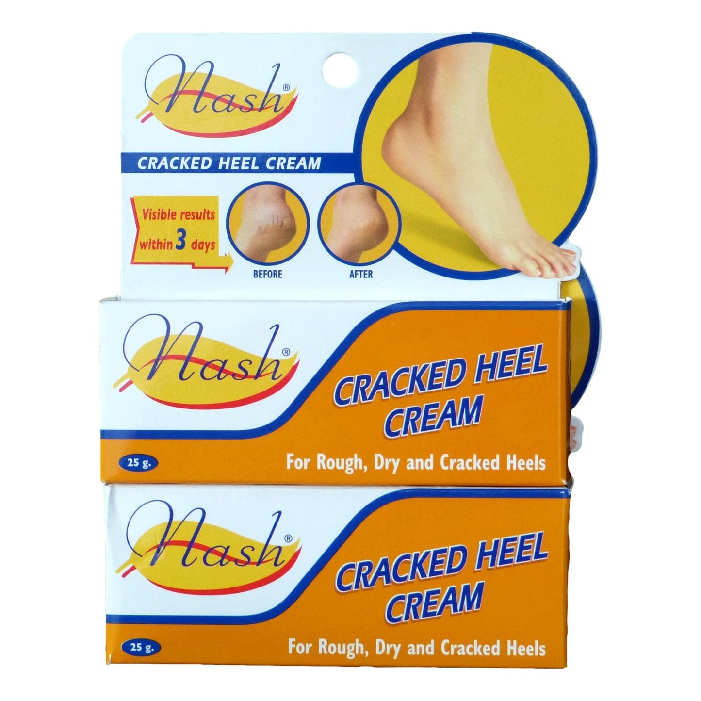 Nash Cracked Heel Cream for Cracked Heels 25g Pack of 2 - Asian Beauty Supply