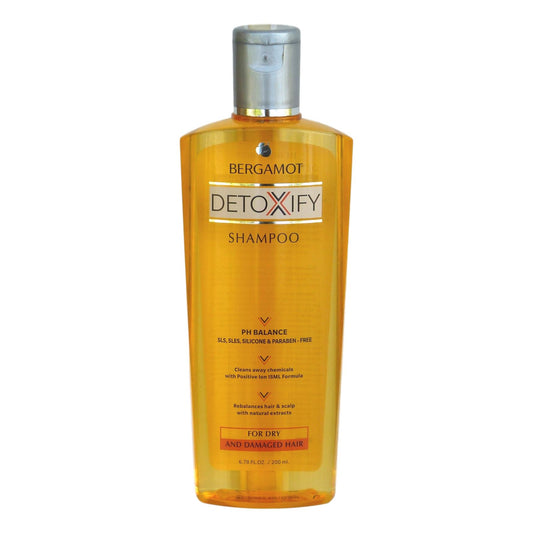 Bergamot Detoxify Shampoo pH Balanced for Dry and Damaged Hair 200ml - Asian Beauty Supply