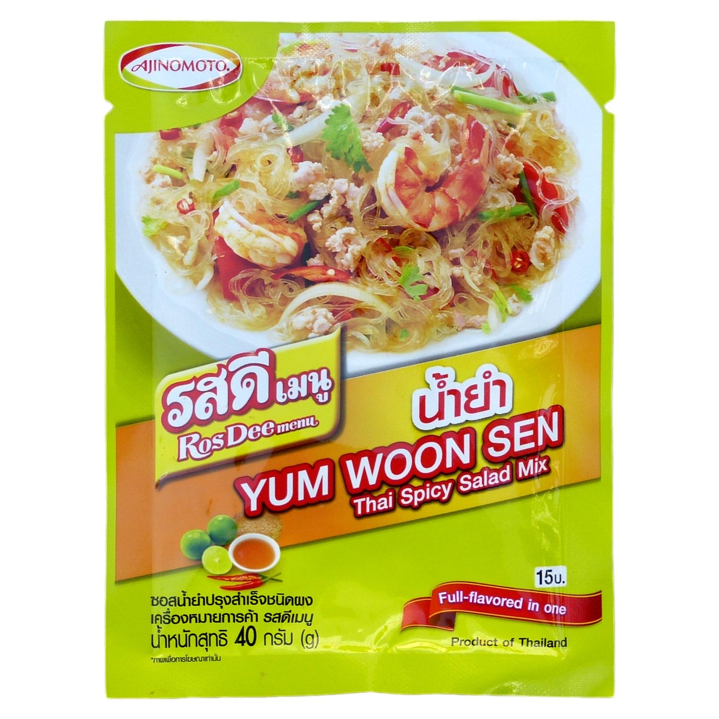 Ajinomoto RosDee Menu Yum Woon Sen Thai Spicy Salad Seasoning Mix - Asian Beauty Supply