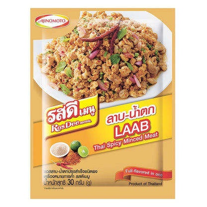 Ajinomoto RosDee Menu Laab Namtok Thai Isaan Seasoning Mix Pack of 10 - Asian Beauty Supply