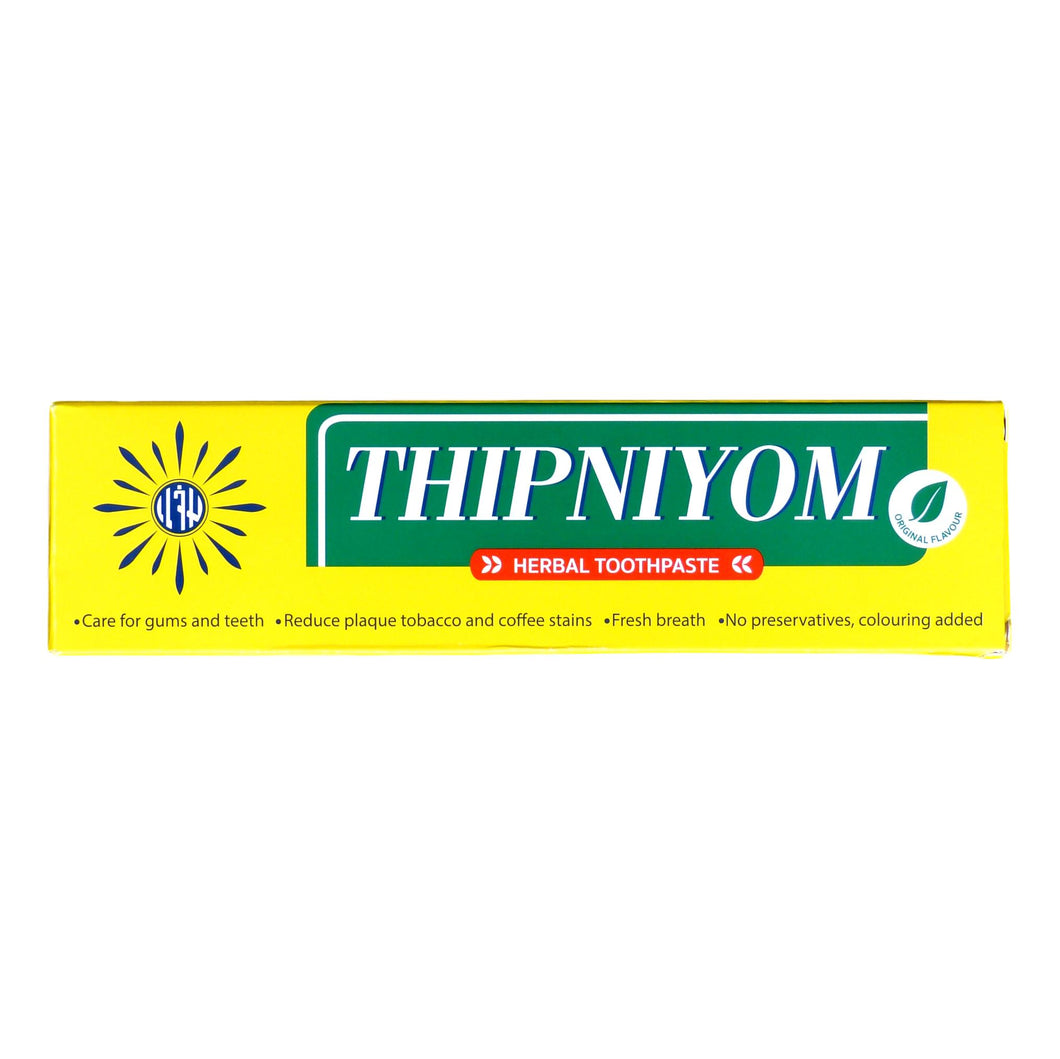 Thipniyom Herbal Fluoride Free Toothpaste for Tobacco Coffee Stains 160 grams - Asian Beauty Supply