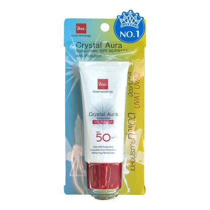 BSC Cosmetology Crystal Aura Anti Pollution Sunscreen SPF 50 - Asian Beauty Supply