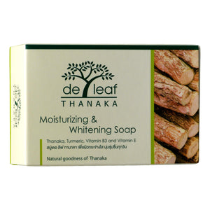De Leaf Thanaka Moisturizing and Whitening Soap Pack of 4 - Asian Beauty Supply