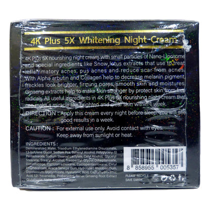 4K Plus Whitening Night Cream - Asian Beauty Supply