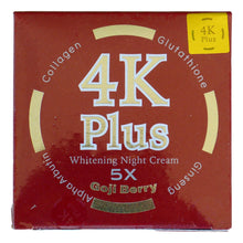 Load image into Gallery viewer, 4K Plus Whitening Night Cream Goji Berry - Asian Beauty Supply