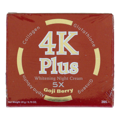 4K Plus Whitening Night Cream Goji Berry - Asian Beauty Supply