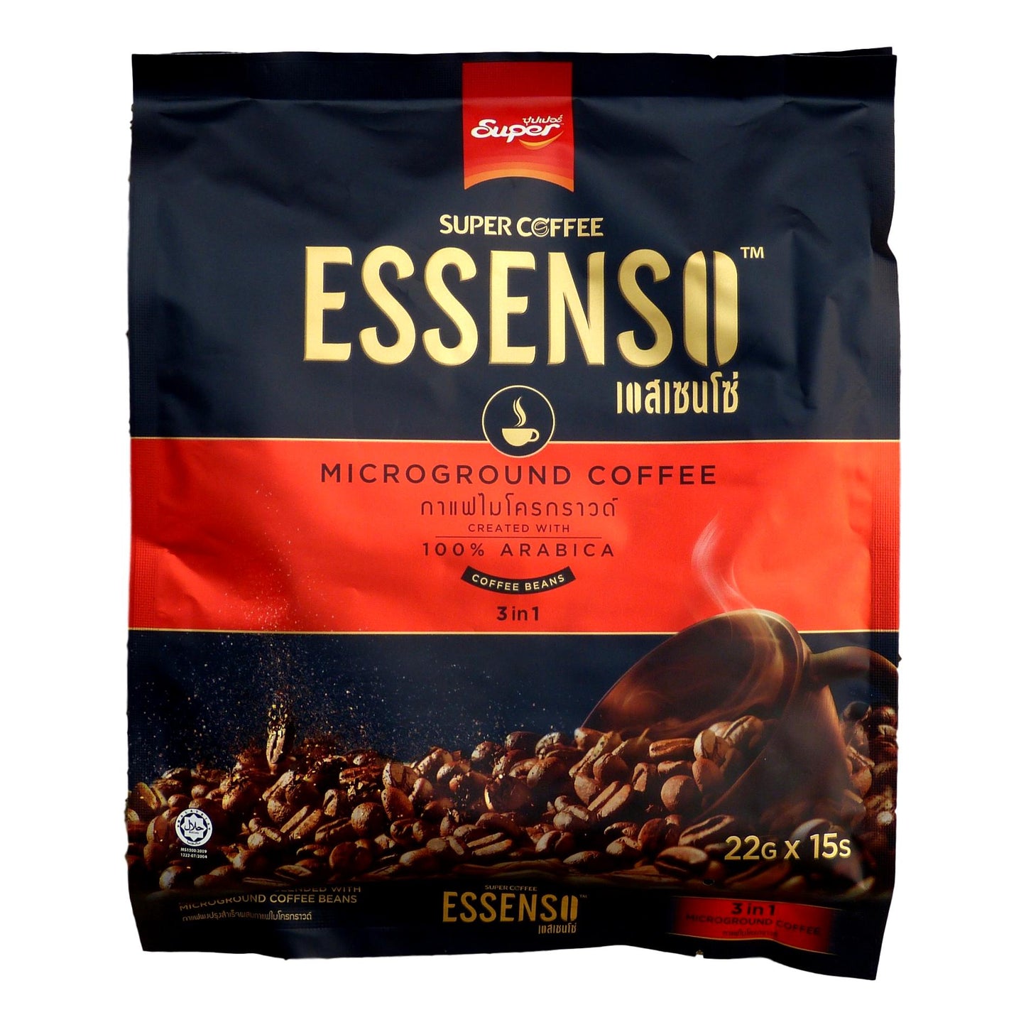 Super Coffee Essenso Microground Arabica Instant 3 in 1 Coffee 15 Sachets - Asian Beauty Supply