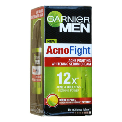 Garnier Men AcnoFight Acne Fighting Skin Whitening Serum Cream 40ml - Asian Beauty Supply