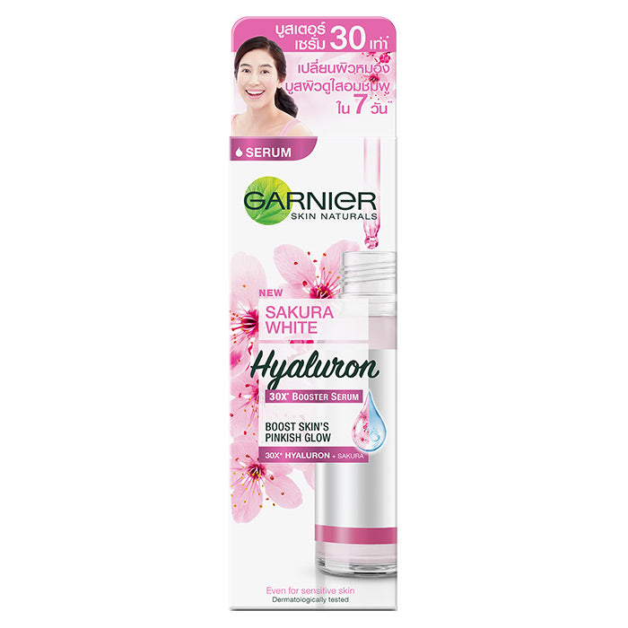 Garnier Sakura White Hyaluron Booster Serum 30ml - Asian Beauty Supply
