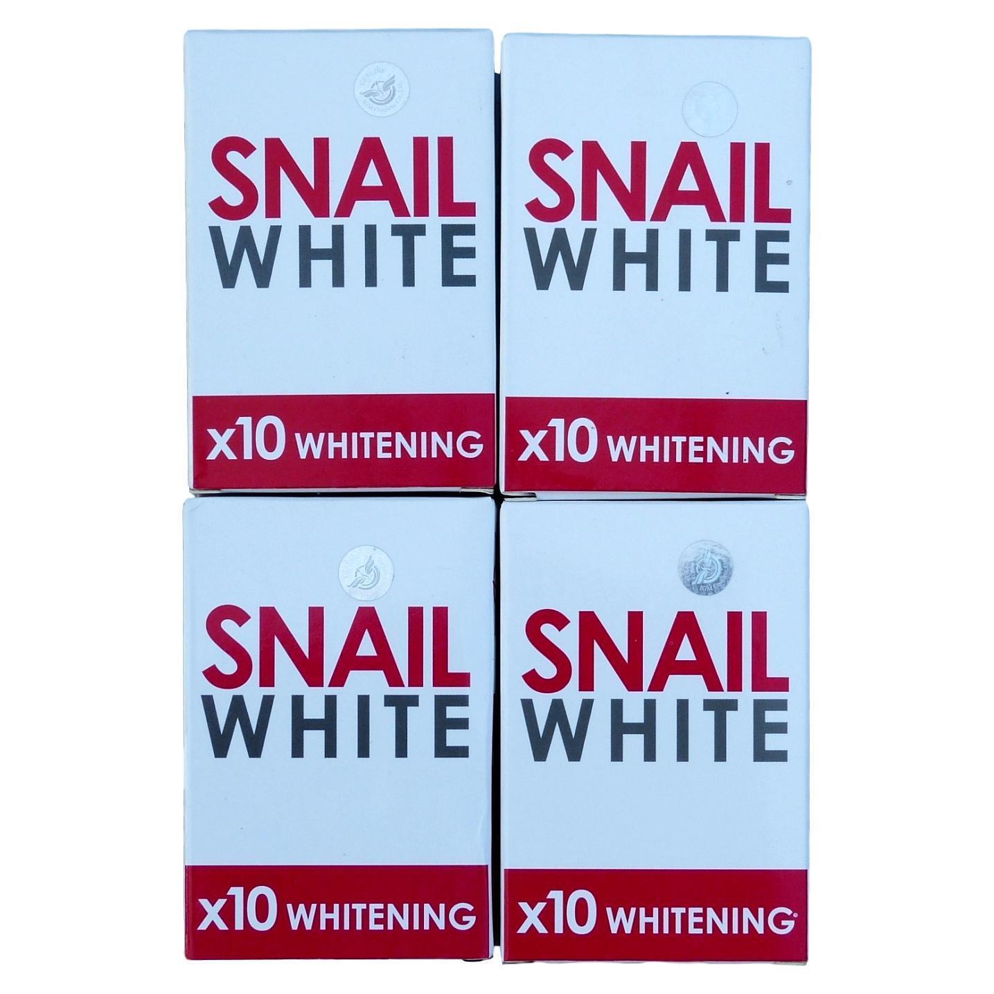 Snail White Skin Whitening Glutathione Soap 70 grams Pack of 4 - Asian Beauty Supply
