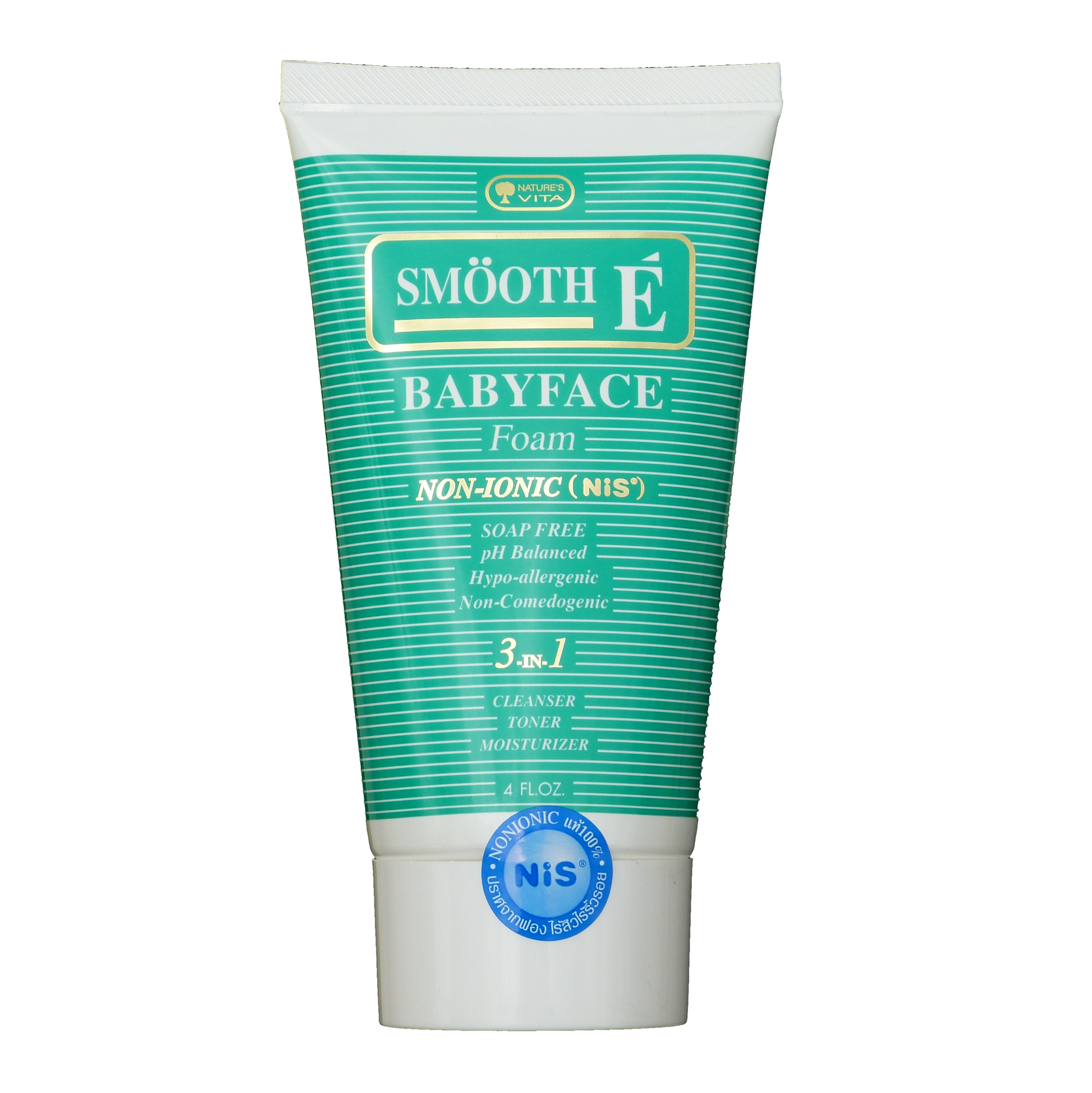 Smooth E Babyface Foam Non-Ionic Facial Cleanser 4.0 oz - Asian Beauty Supply