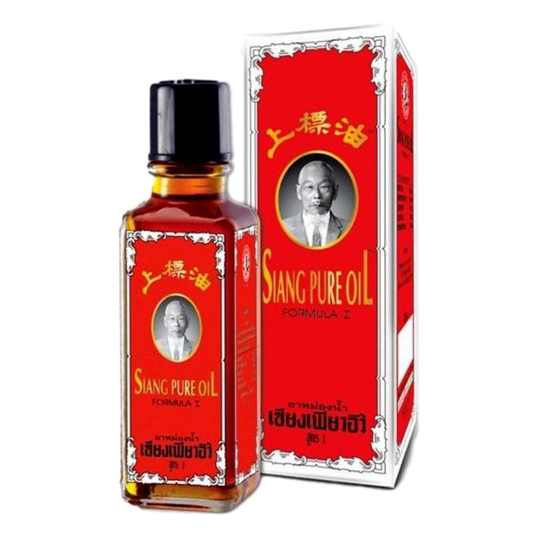 Siang Pure Oil Red Formula Massage Oil Topical Pain Relief Insect Bites 25cc - Asian Beauty Supply