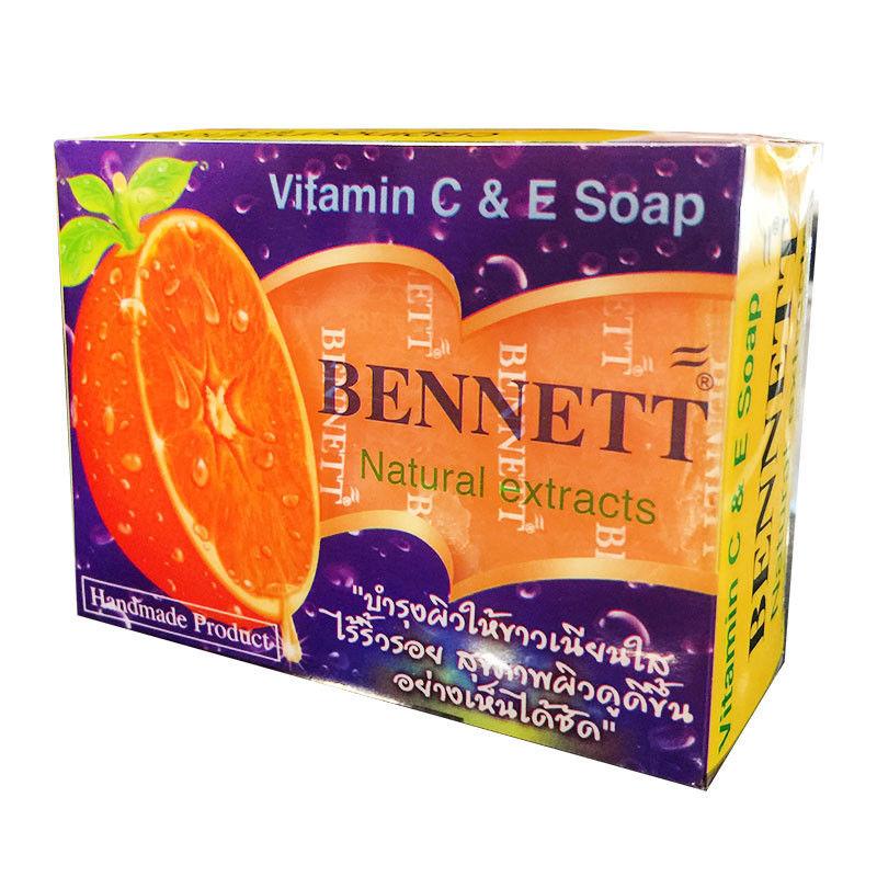 Bennett Orange Vitamin C and E Skin Lightening Anti Spot Bar Soap 130 grams - Asian Beauty Supply