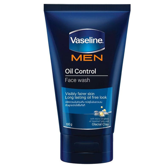 Vaseline Men Oil Control Face Wash for Visibly Fairer Skin 100 grams - Asian Beauty Supply