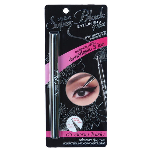 Mistine Super Black Eyeliner Superfine 0.05mm - Asian Beauty Supply