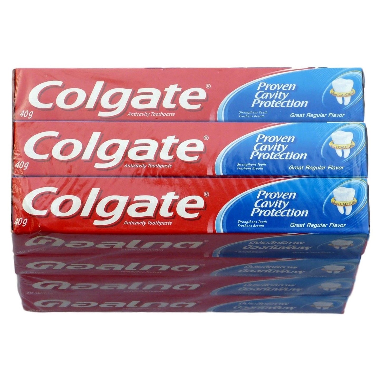 Colgate Great Regular Flavor Toothpaste 40 grams Pack of 12 Travel Size Tubes - Asian Beauty Supply