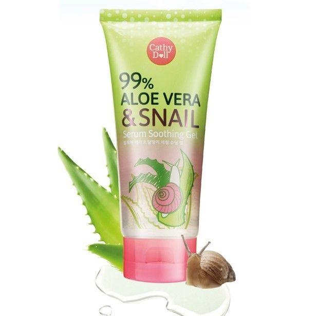 Cathy Doll Aloe Vera and Snail Serum Soothing Gel 60g - Asian Beauty Supply