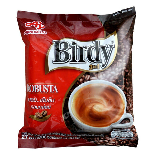 Birdy 3 in 1 Instant Robusta Coffee with Creamer and Sugar 27 Sachets - Asian Beauty Supply