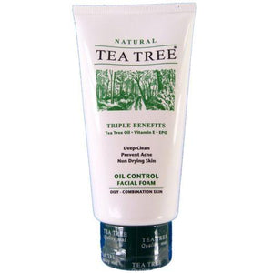 Tea Tree Natural Oil Control Facial Foam Cleanser 140ml - Asian Beauty Supply